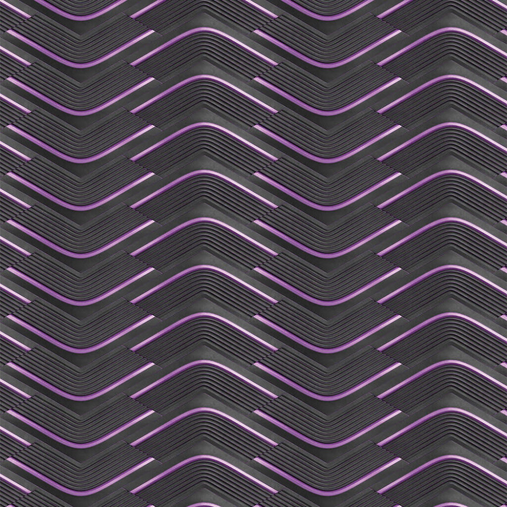 Papel de Parede Geométrico Moderno de Ondas