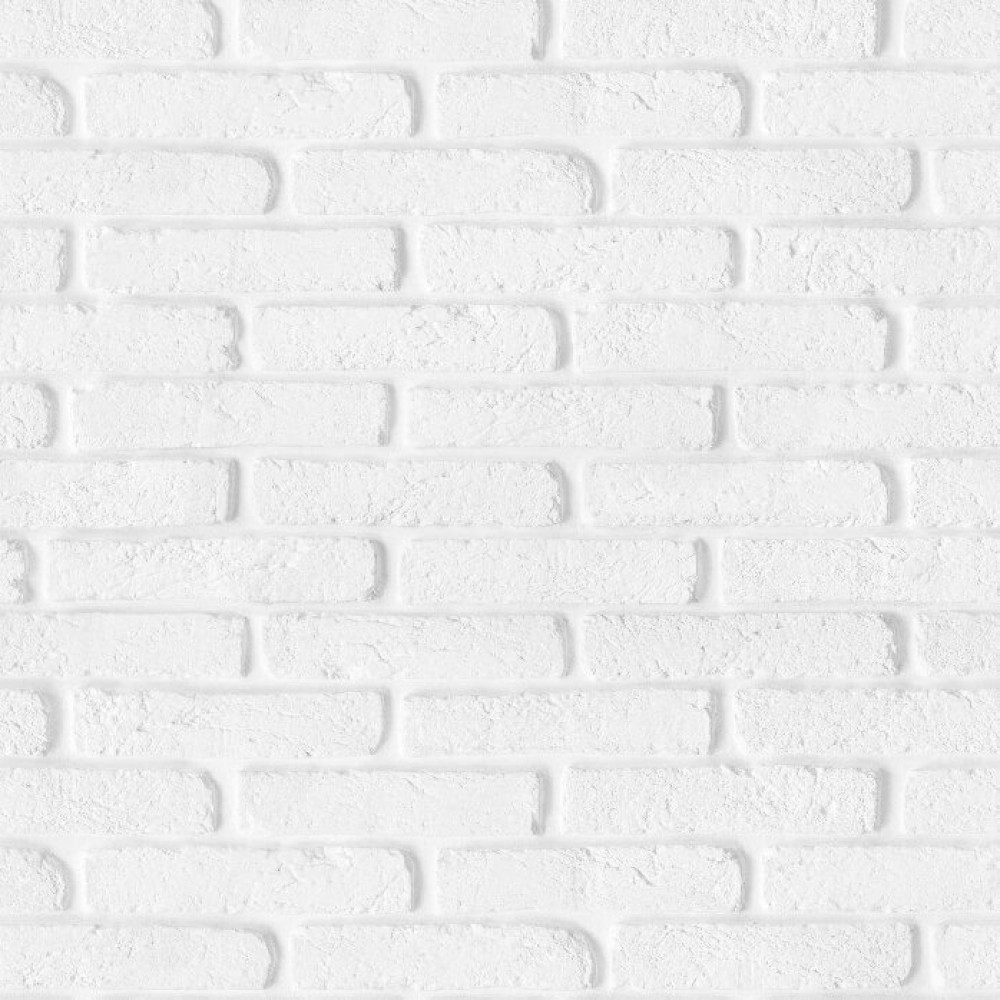 Papel de Parede Tijolinho Branco e Cinza Claro