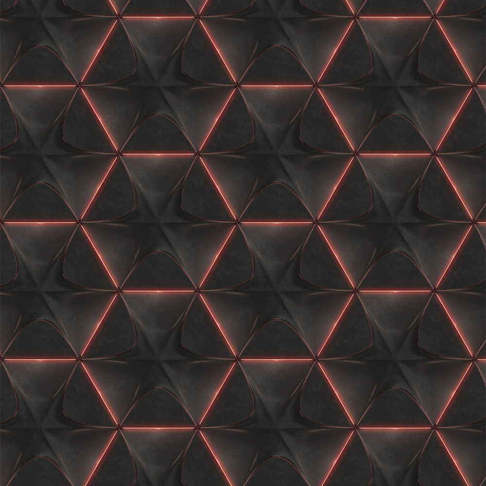 Papel de Parede Geométrico Pirâmide Vermelha Papel de Parede Geométrico Pirâmide Vermelha