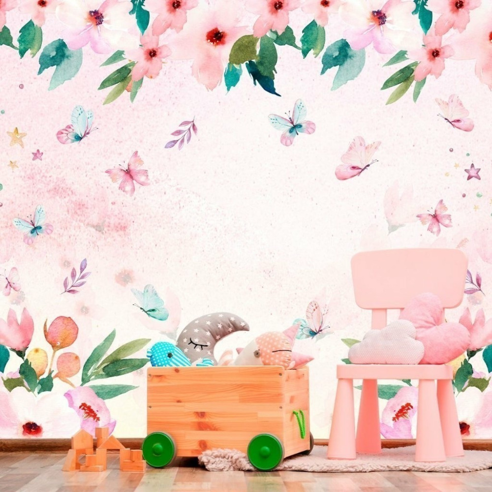 Papel de Parede Personalizado Borboletas Encantadas