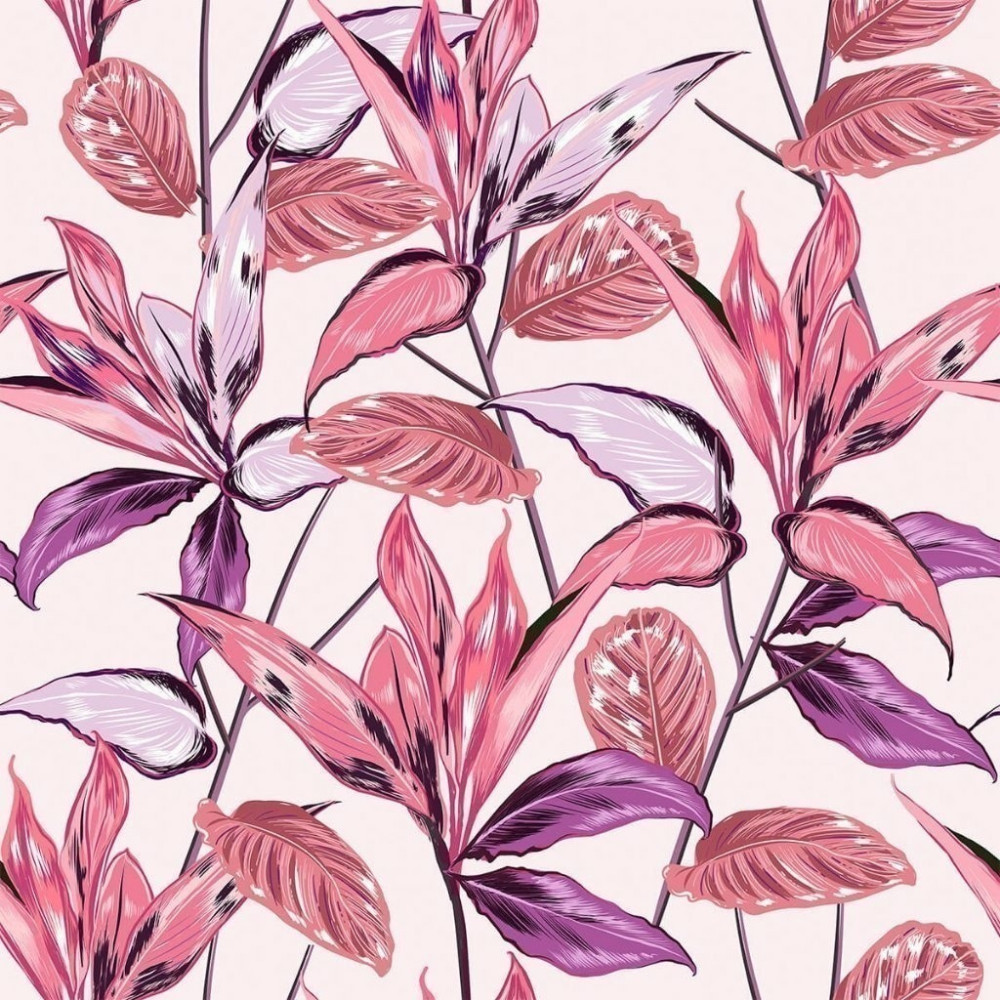 Papel de Parede Personalizado Botânico Rose