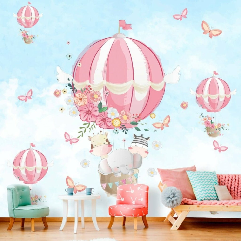 Papel de Parede Personalizado Passeio de Balão