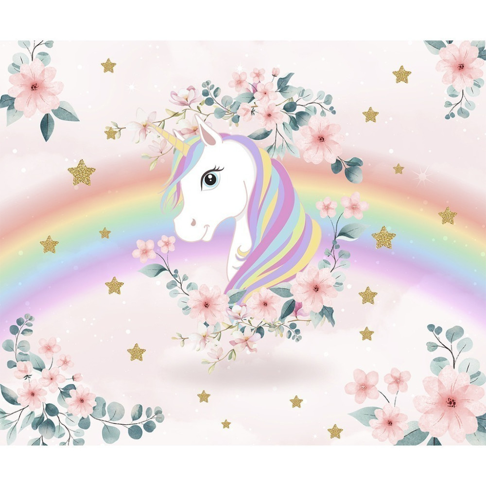 Papel De Parede Personalizado Unicórnio No Céu Encantado