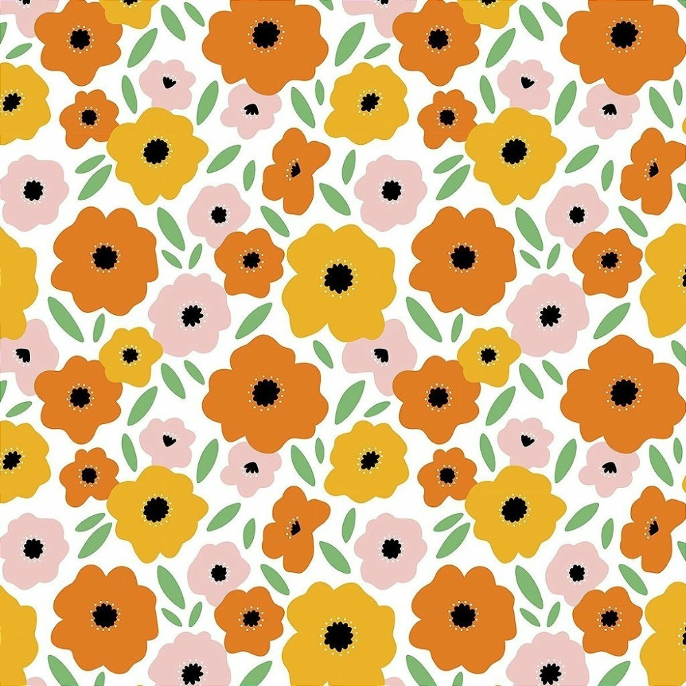 Papel De Parede Personalizado Florais Coloridos Papel De Parede Personalizado Florais Coloridos