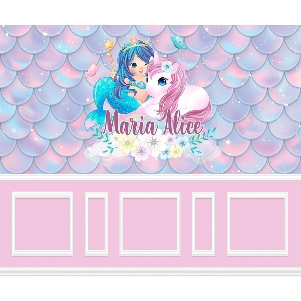 Papel De Parede Personalizado Escamas de Sereia Papel De Parede Personalizado Escamas de Sereia