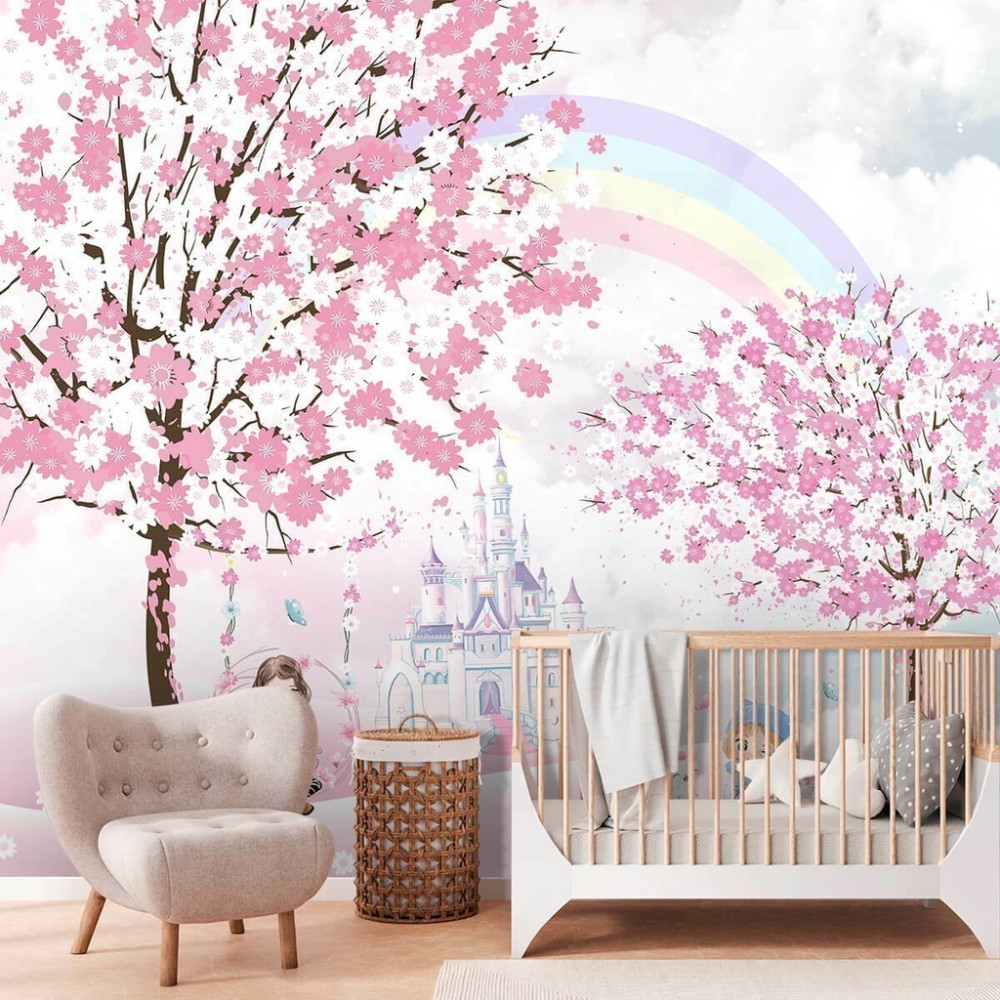 Papel De Parede Personalizado Menina no Balanço