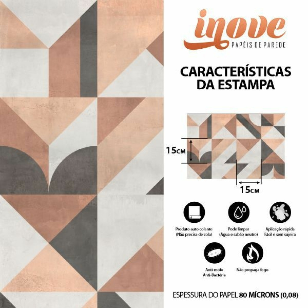 Adesivo de Azulejo Hidráulico Industrial Modern Adesivo de Azulejo Hidráulico Industrial Modern