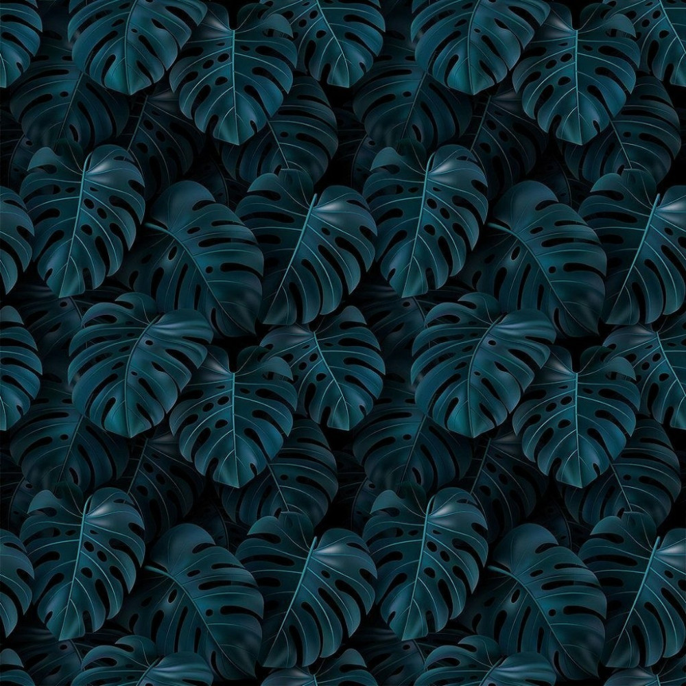 Papel de Parede Personalizado Costela de Adão Azul Marinho