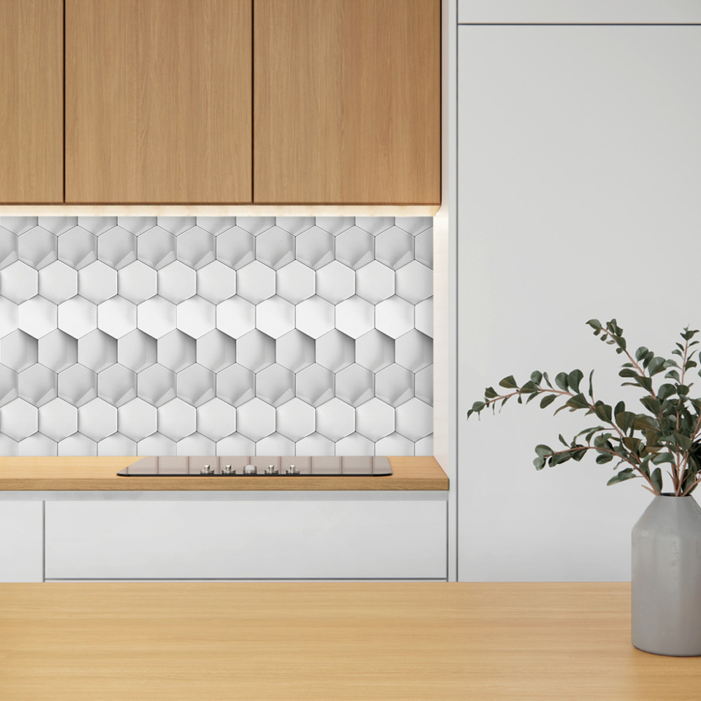 Papel de Parede Geométrico Pó de Prata