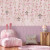 Papel De Parede Personalizado Cortina de Flores