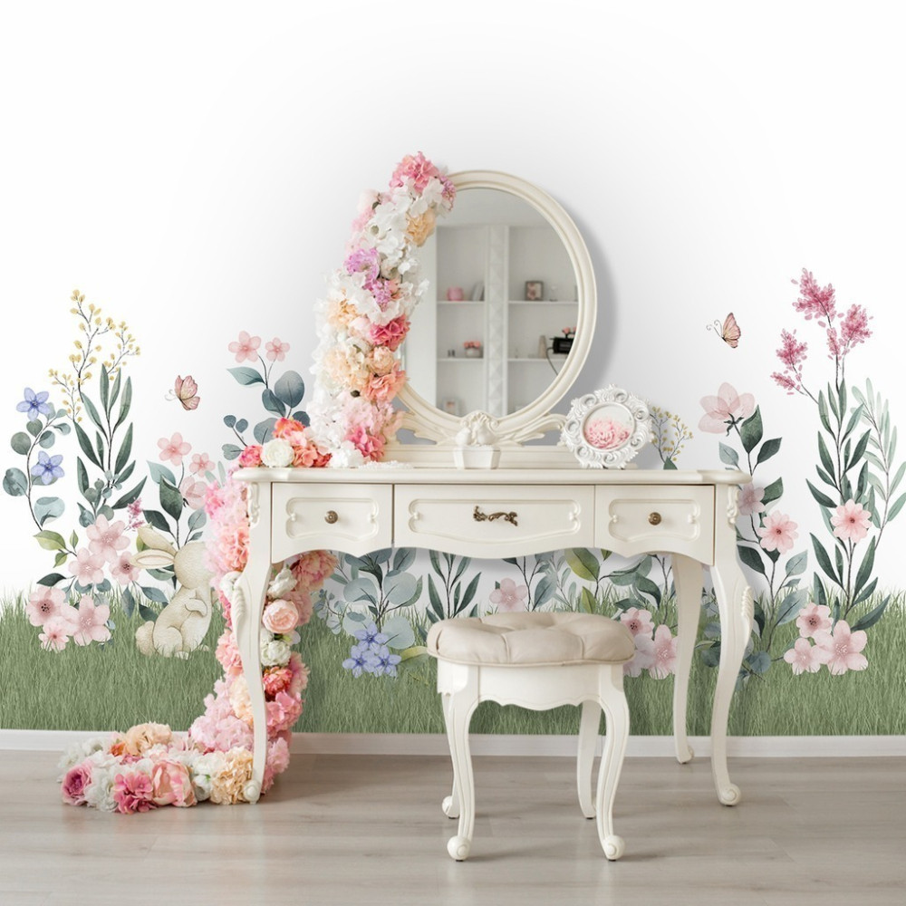 Papel De Parede Personalizado Jardim Primavera