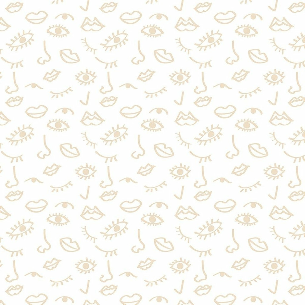 Papel De Parede Personalizado Faces Rose