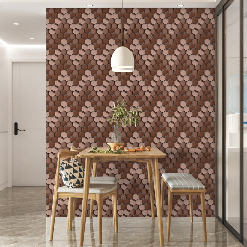 Papel de Parede Geométrico Mocha Mocaccino Papel de Parede Geométrico Mocha Mocaccino