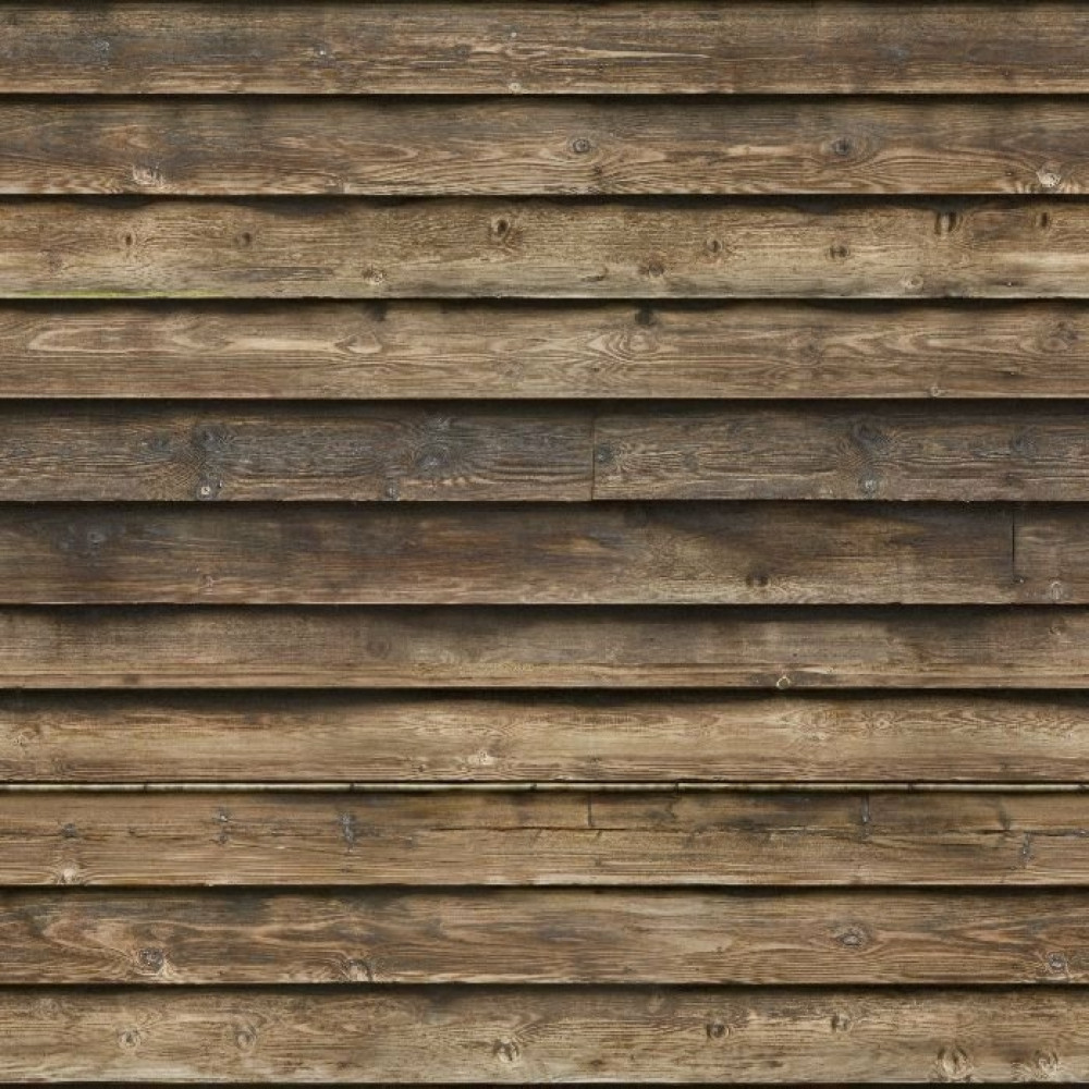 Papel de Parede Madeira Rústica em Tons de Marrom Escuro