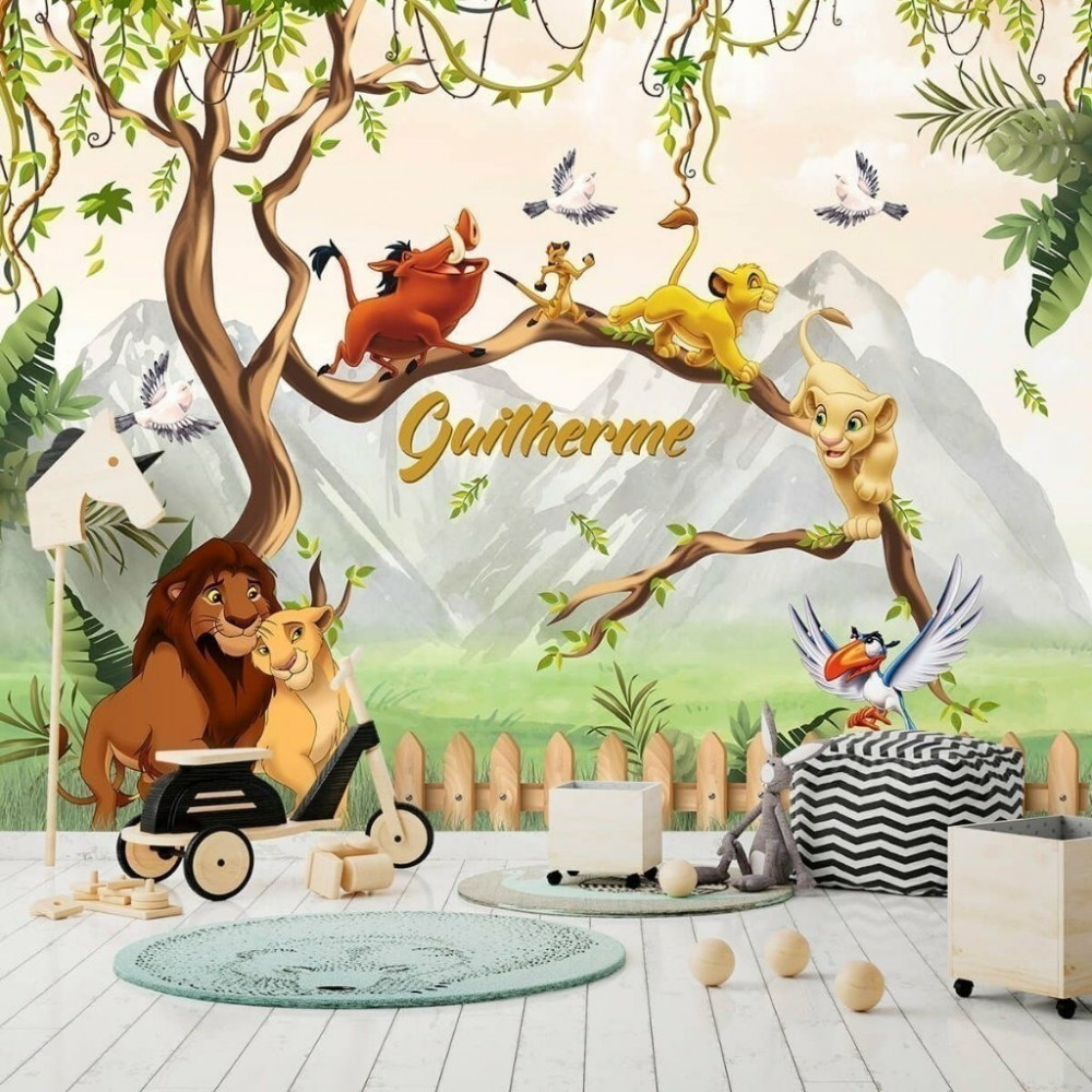 Papel De Parede Personalizado Rei Leão