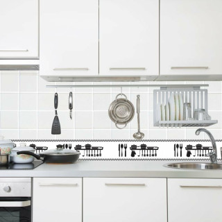 Faixa Decorativa para Cozinha Utensílios