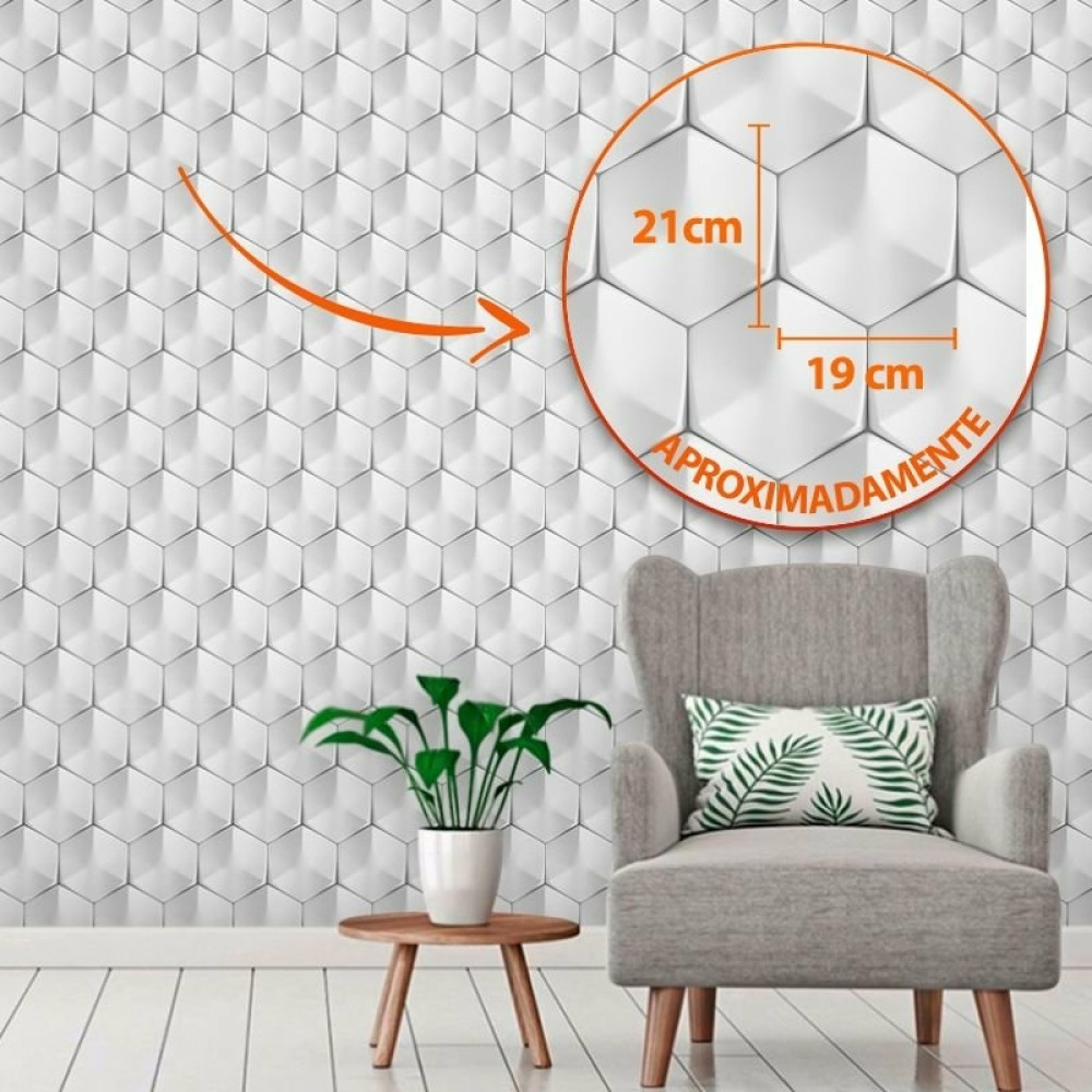 Papel de Parede Geométrico 3D Wolney