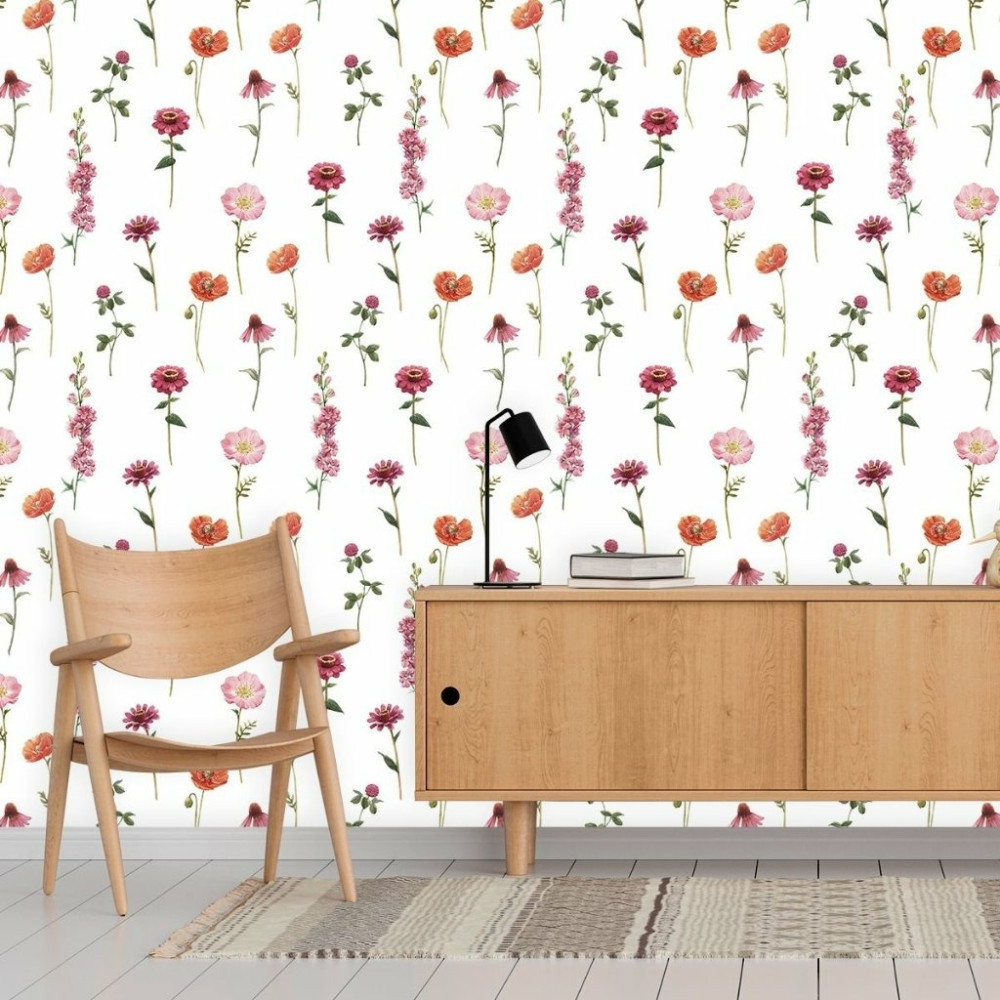 Papel De Parede Personalizado Flores do Campo