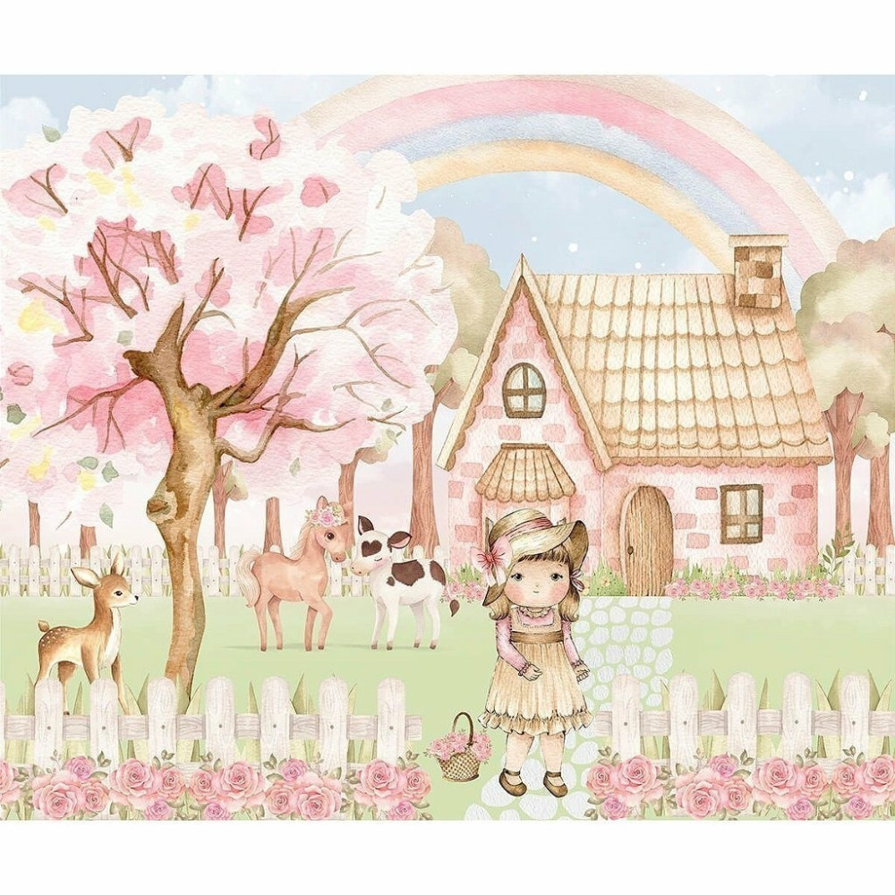 Papel de Parede Personalizado Fazendinha Encantada