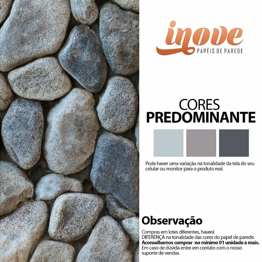 Papel de Parede Pedra Silver