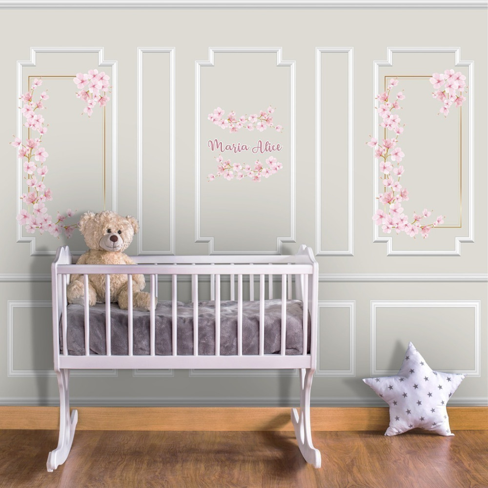 Papel De Parede Personalizado Boiseries Delicado