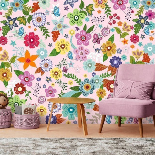 Papel De Parede Personalizado Festival De Flores