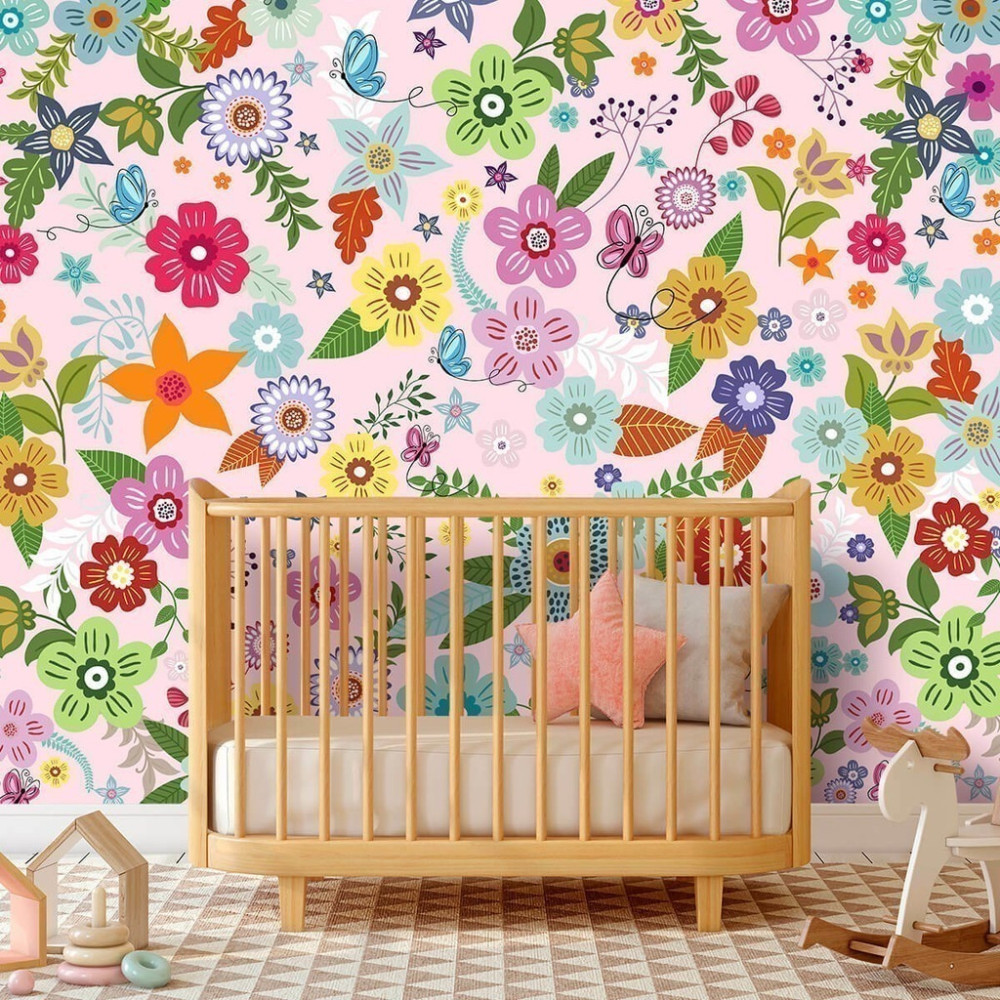 Papel De Parede Personalizado Festival De Flores