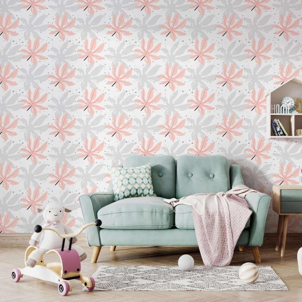 Papel De Parede Personalizado Folhas Aralia