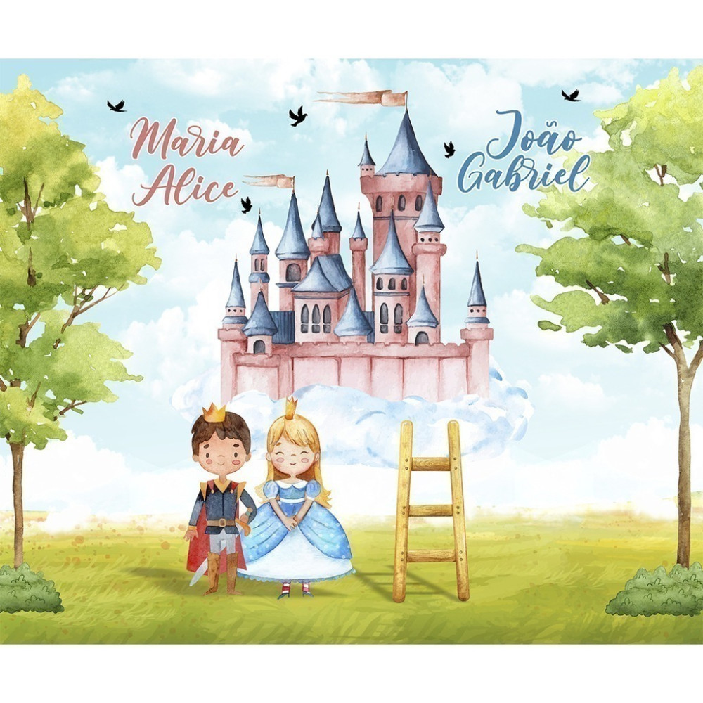 Papel De Parede Personalizado Princípe E Princesa