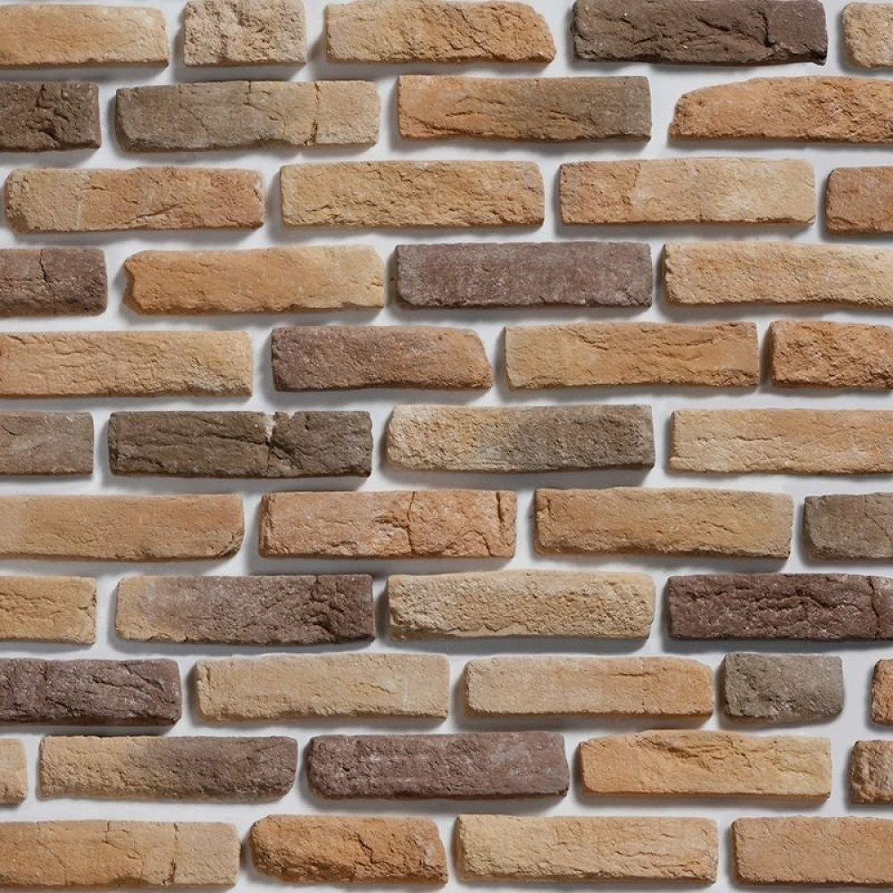 Papel de Parede Tijolinho Rústico em Tons de Marrom