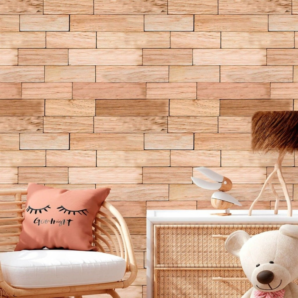 Papel de Parede Madeira Block Papel de Parede Madeira Block
