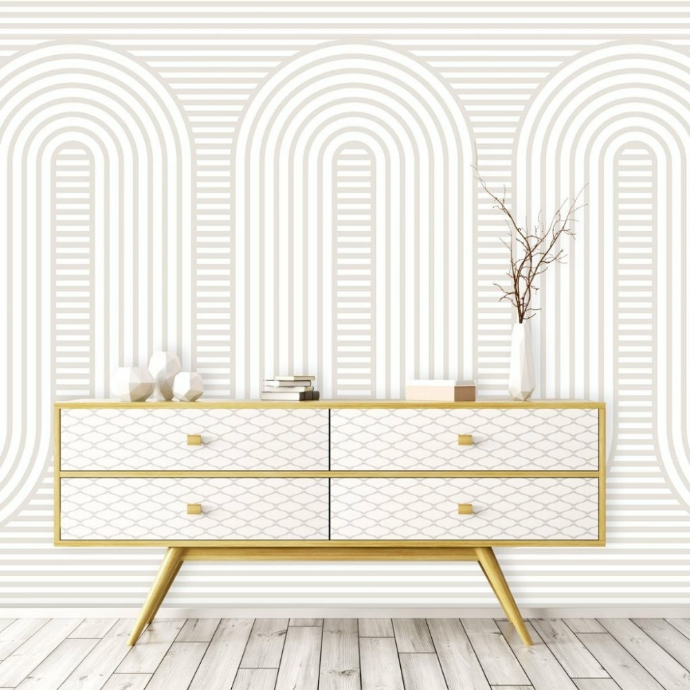Papel De Parede Personalizado Linhas e Curvas