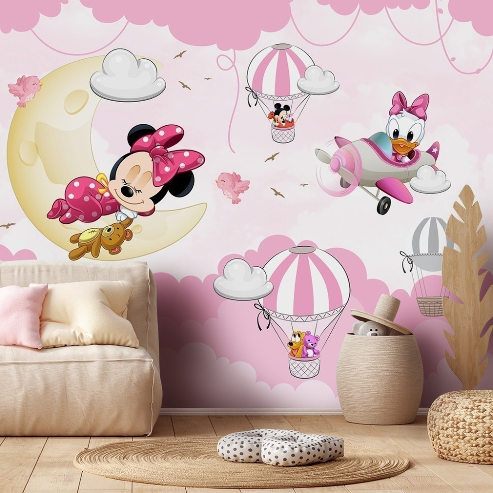 Papel De Parede Personalizado Minnie Na Lua