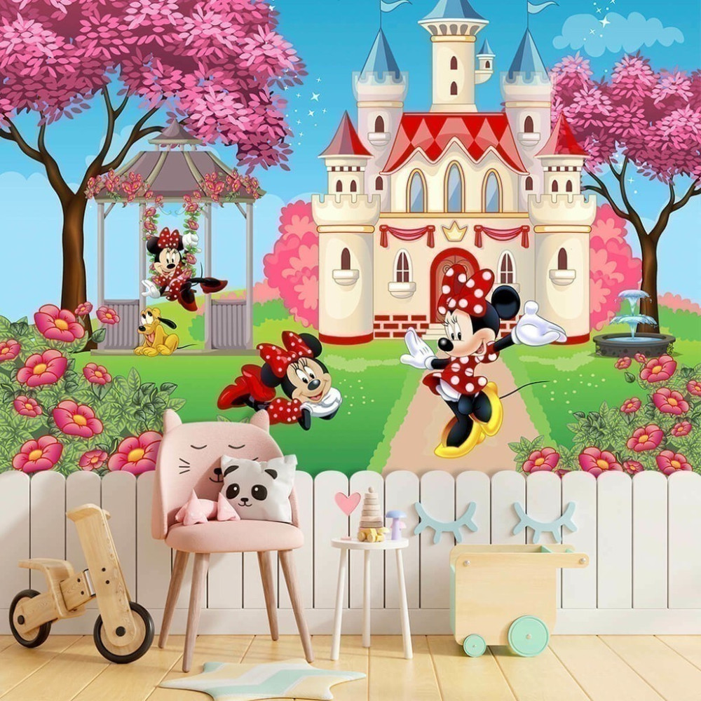 Papel De Parede Personalizado Castelo Da Minnie