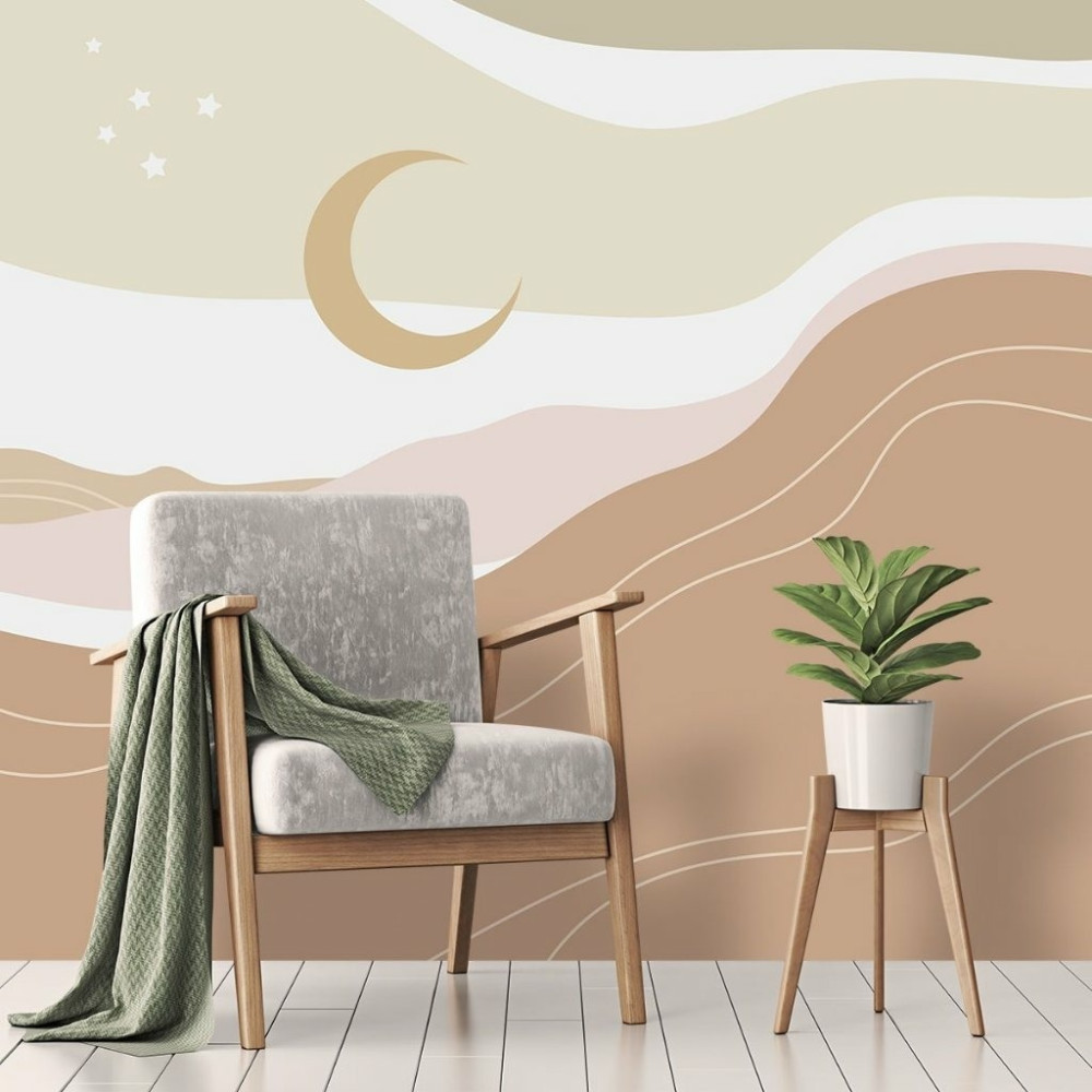 Papel de Parede Personalizado Deserto Lunar Papel de Parede Personalizado Deserto Lunar
