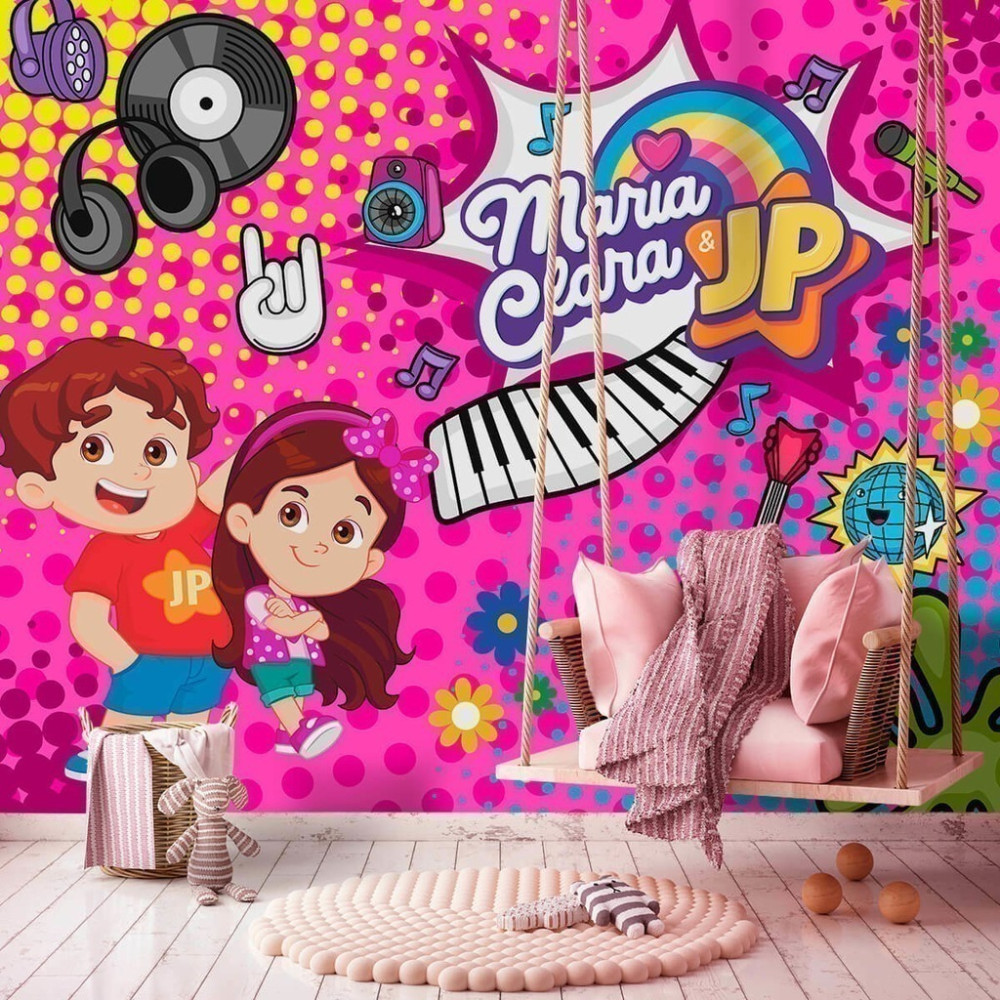 Papel De Parede Personalizado Maria Clara E JP