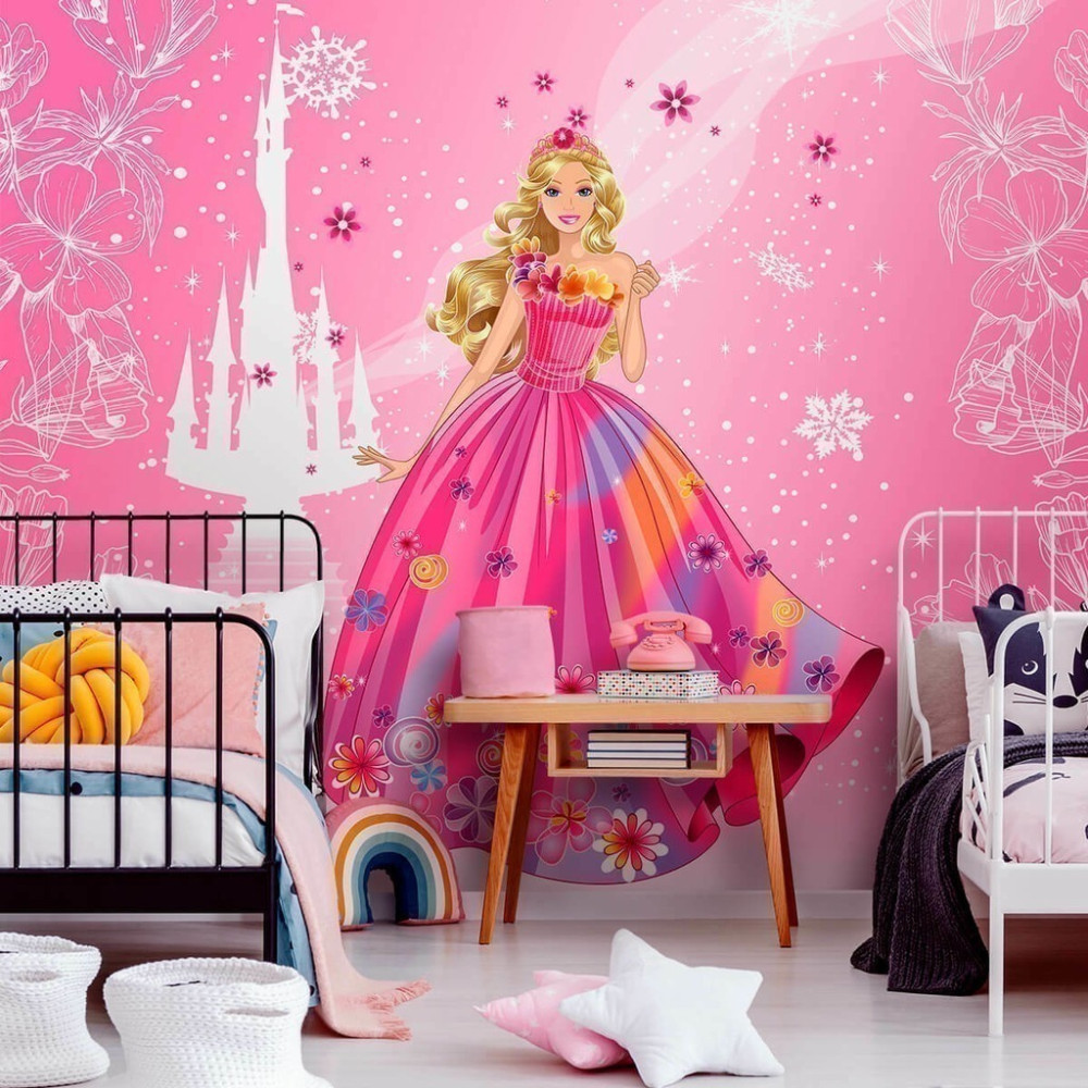 Papel De Parede Personalizado Barbie Burguesa