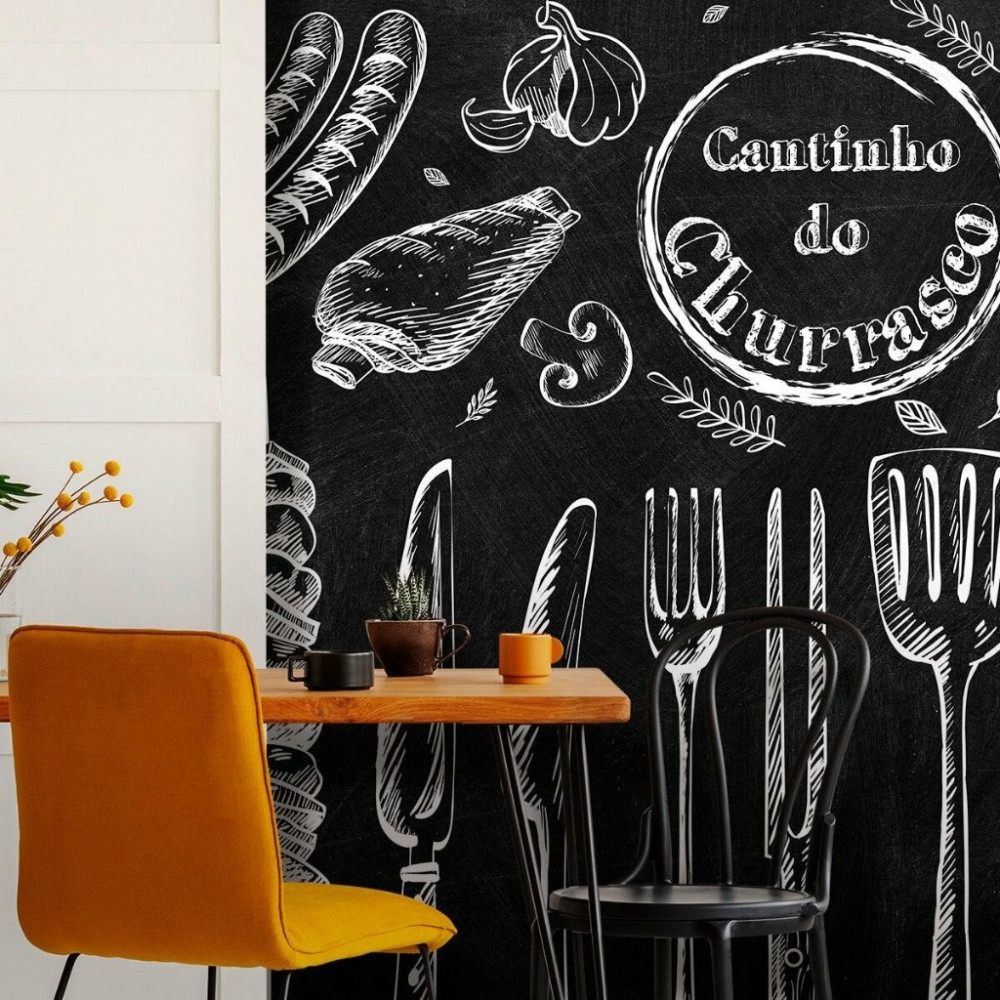 Papel de Parede Personalizado Cantinho Do Churrasco