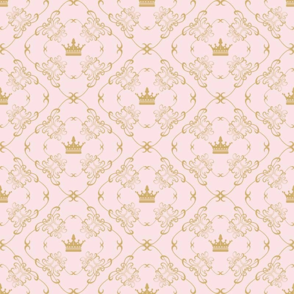 Papel de Parede Infantil Rosa Realeza Papel de Parede Infantil Rosa Realeza