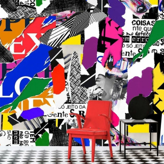 Papel de Parede Personalizado Collage