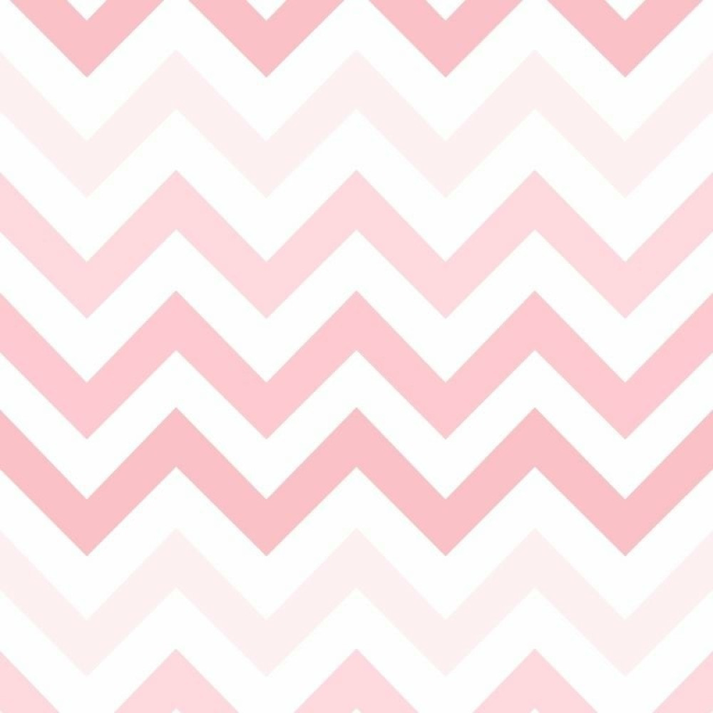 Papel de Parede Chevron em Tons de Rosa