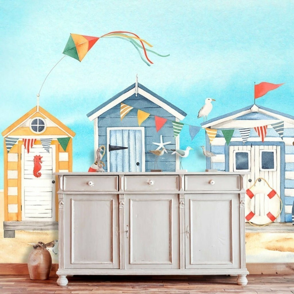Papel De Parede Personalizado Casa Na Praia