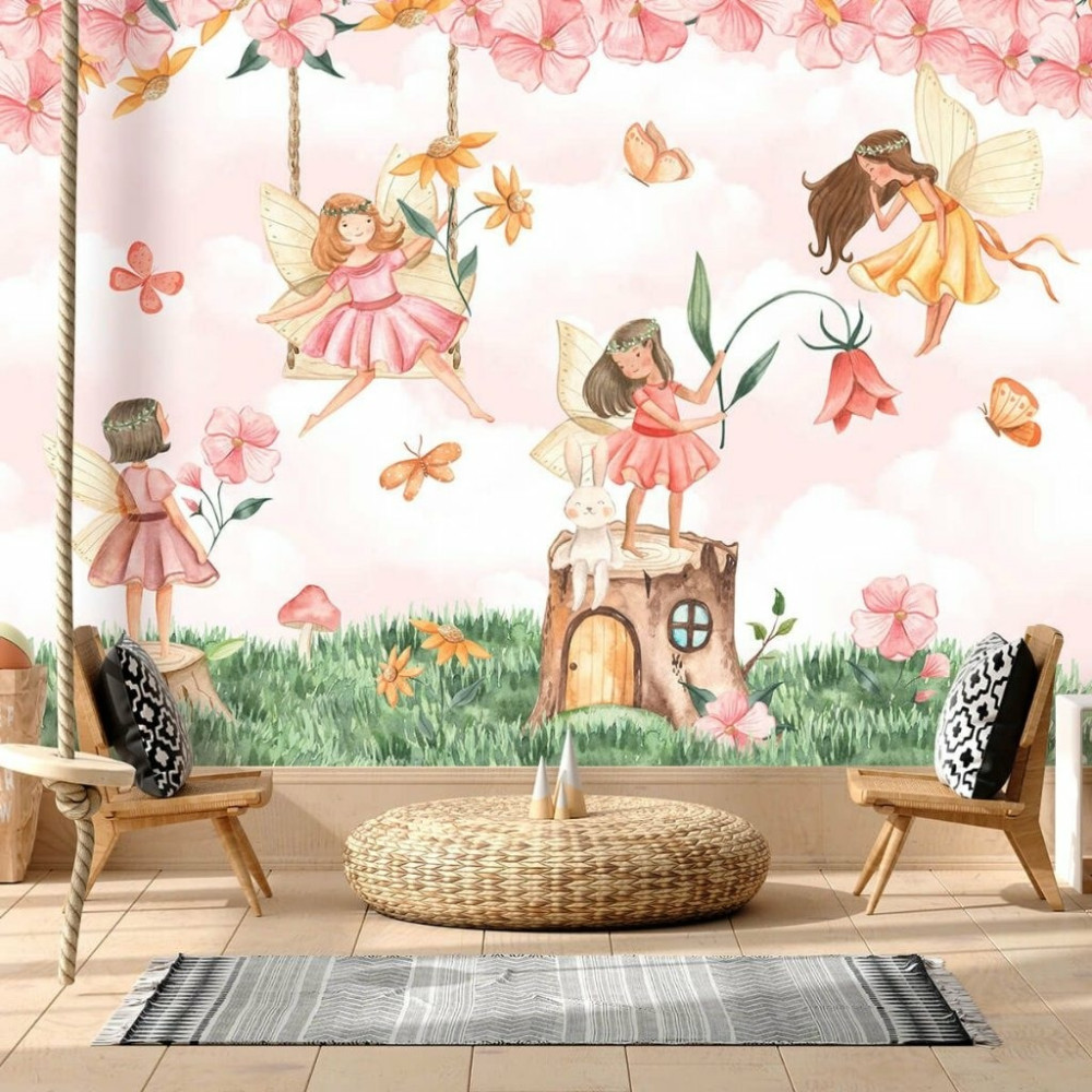 Papel de Parede Personalizado Fadas Encantadas Papel de Parede Personalizado Fadas Encantadas