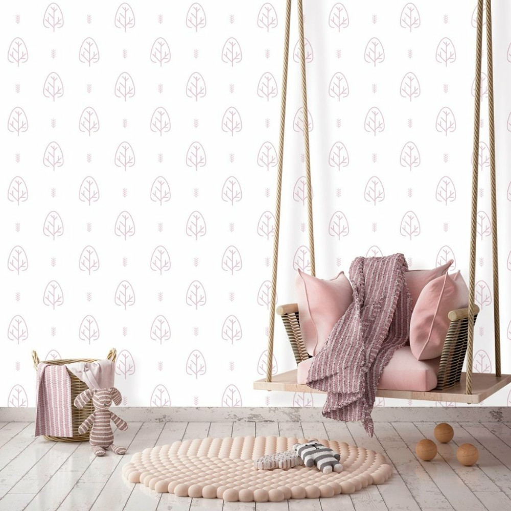 Papel de Parede Baby Pink Tree