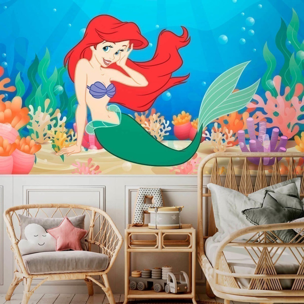 Papel De Parede Personalizado Pequena Sereia