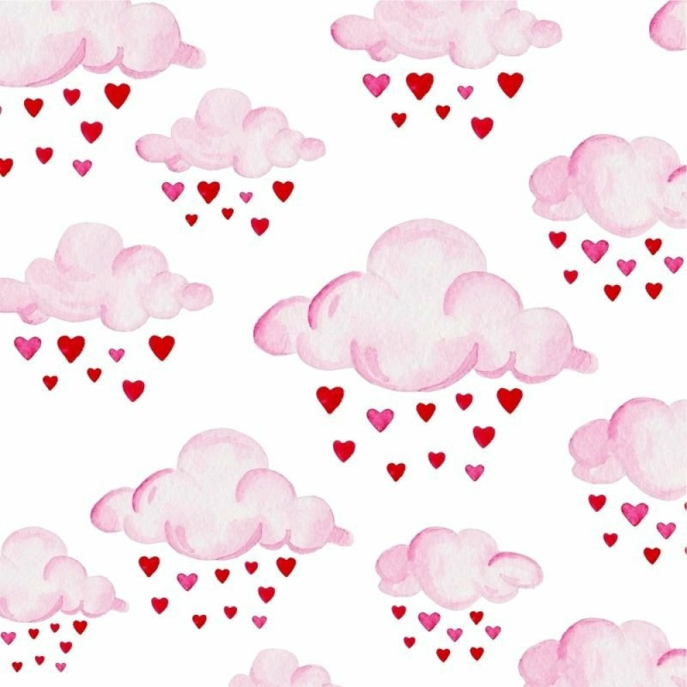 Papel de Parede Baby Cloud Heart Cute