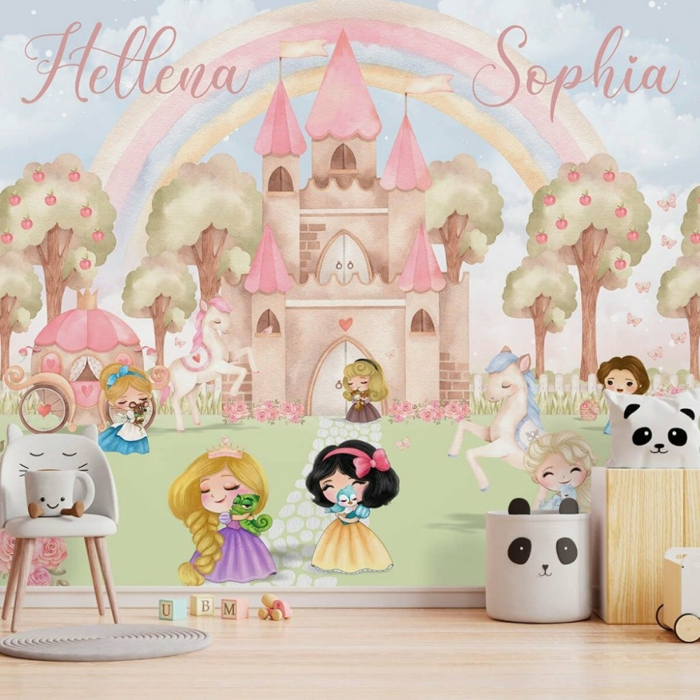 Papel De Parede Personalizado Castelo Princesas