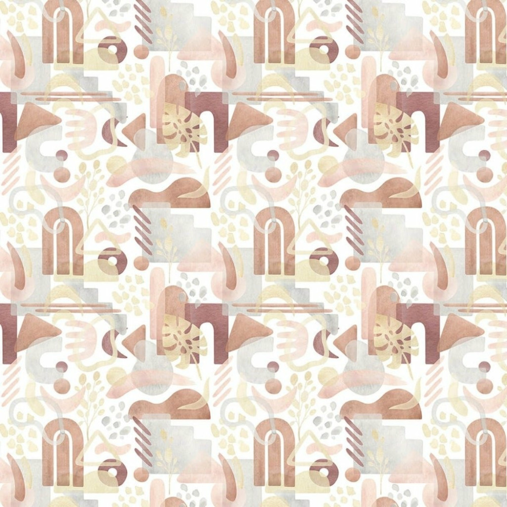 Papel De Parede Personalizado Formas Boho Aquarela Papel De Parede Personalizado Formas Boho Aquarela