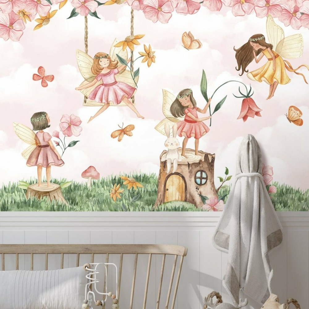 Papel de Parede Personalizado Fadas Encantadas Papel de Parede Personalizado Fadas Encantadas