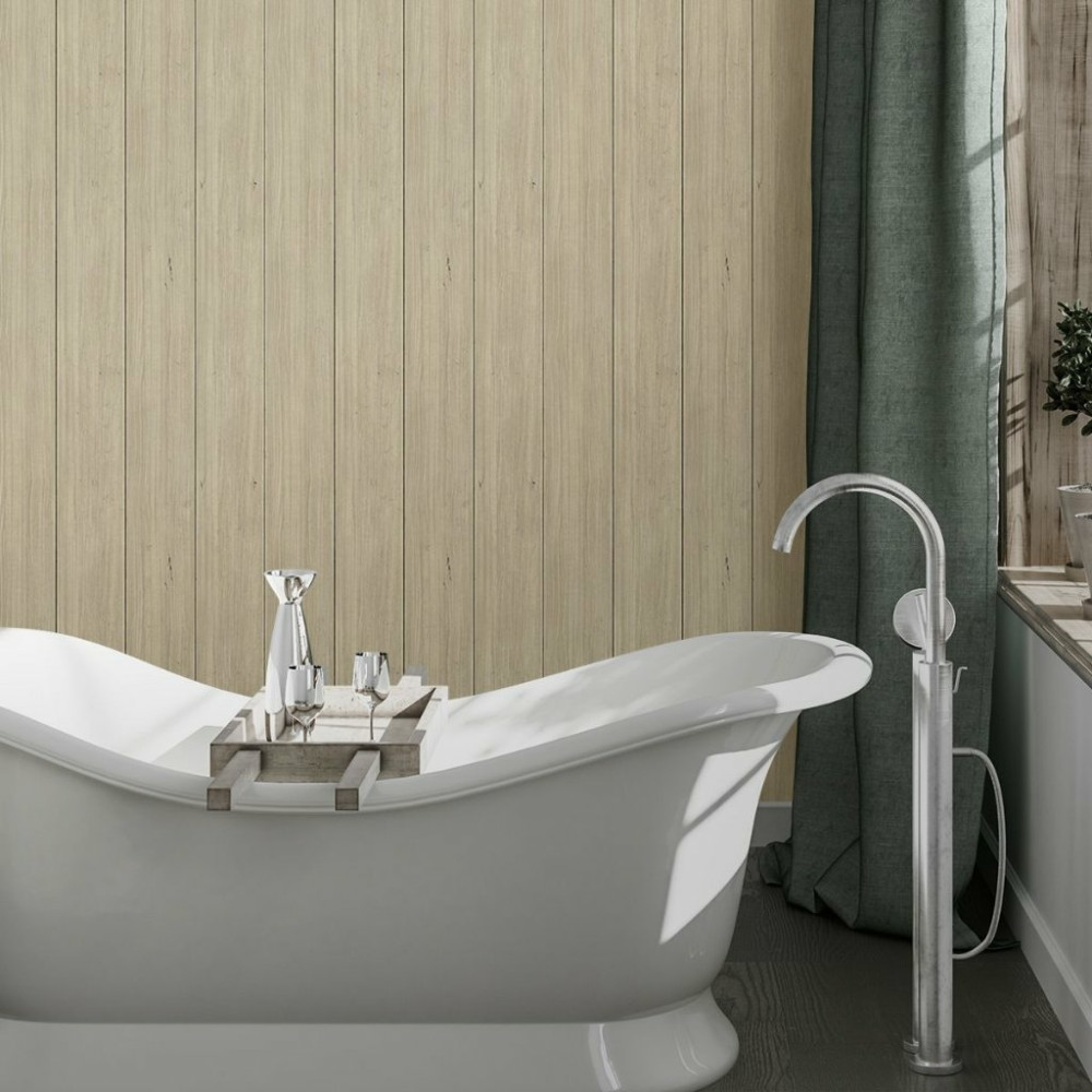 Papel de Parede Madeira Ripada Cocada Papel de Parede Madeira Ripada Cocada